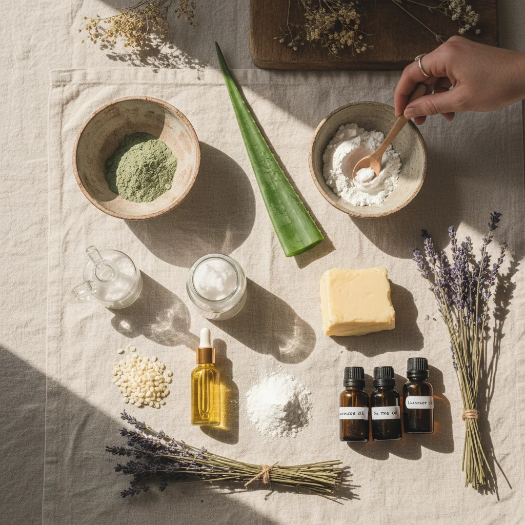 15 ingrédients indispensables pour débuter en cosmétique maison